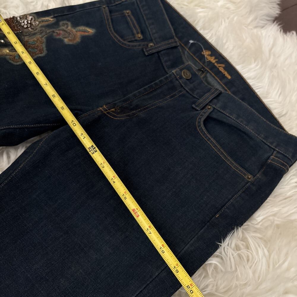 Ralph Lauren Black Label Embellished Jeans Embroidered Bead Jewel Denim 30 $1690 - Picture 8 of 16